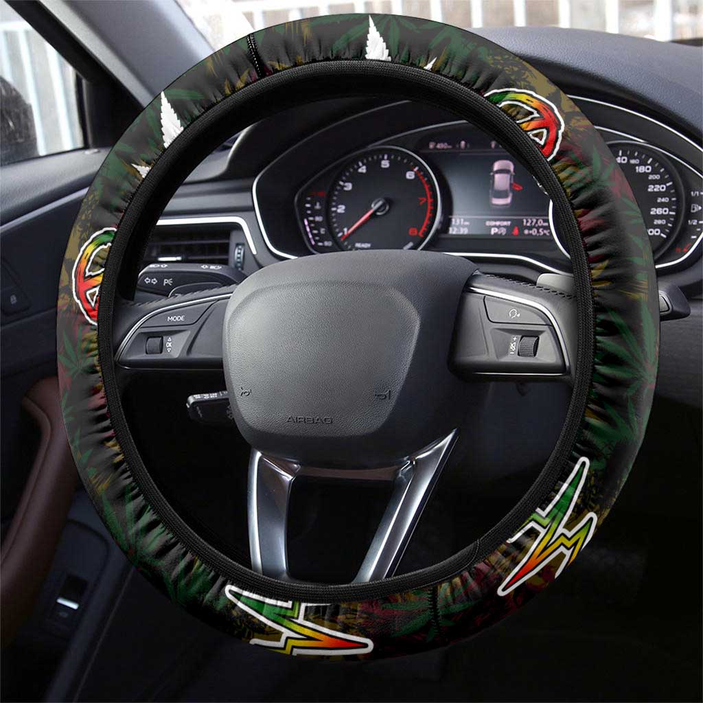 King Of Reggae Steering Wheel Cover Legend Bob Peace and Love