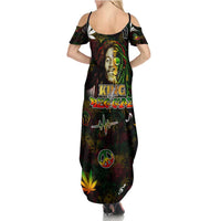 King Of Reggae Summer Maxi Dress Legend Bob Peace and Love