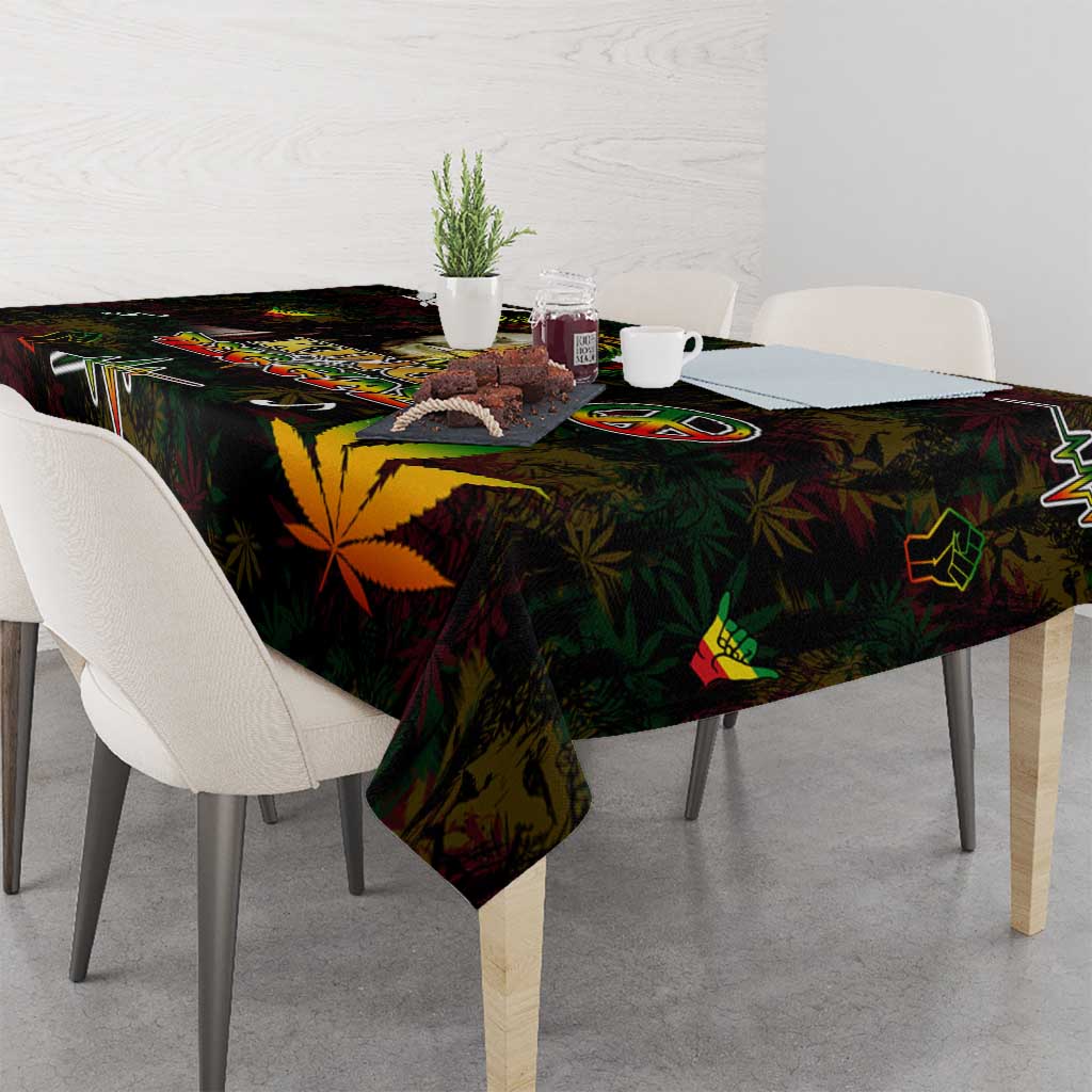 King Of Reggae Tablecloth Legend Bob Peace and Love