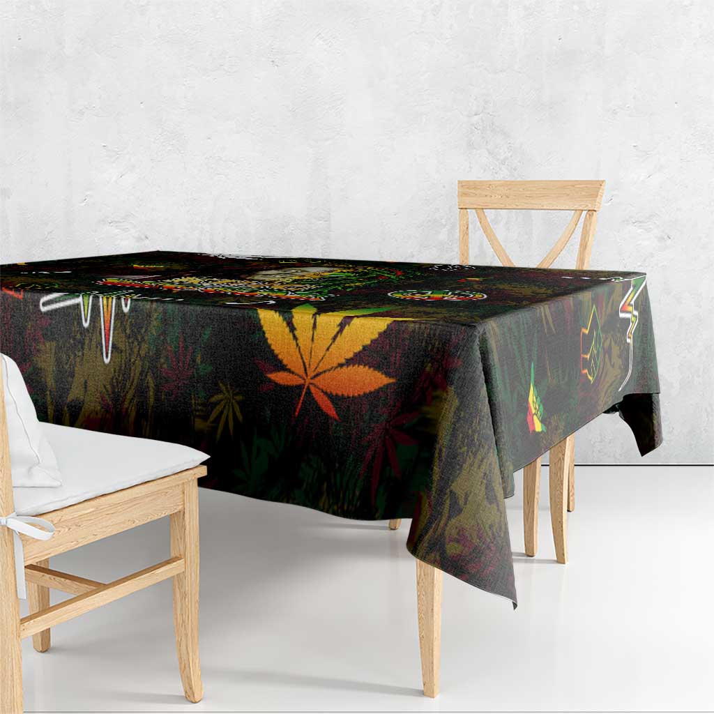 King Of Reggae Tablecloth Legend Bob Peace and Love