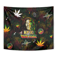 King Of Reggae Tapestry Legend Bob Peace and Love