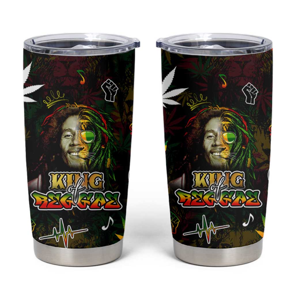King Of Reggae Tumbler Cup Legend Bob Peace and Love