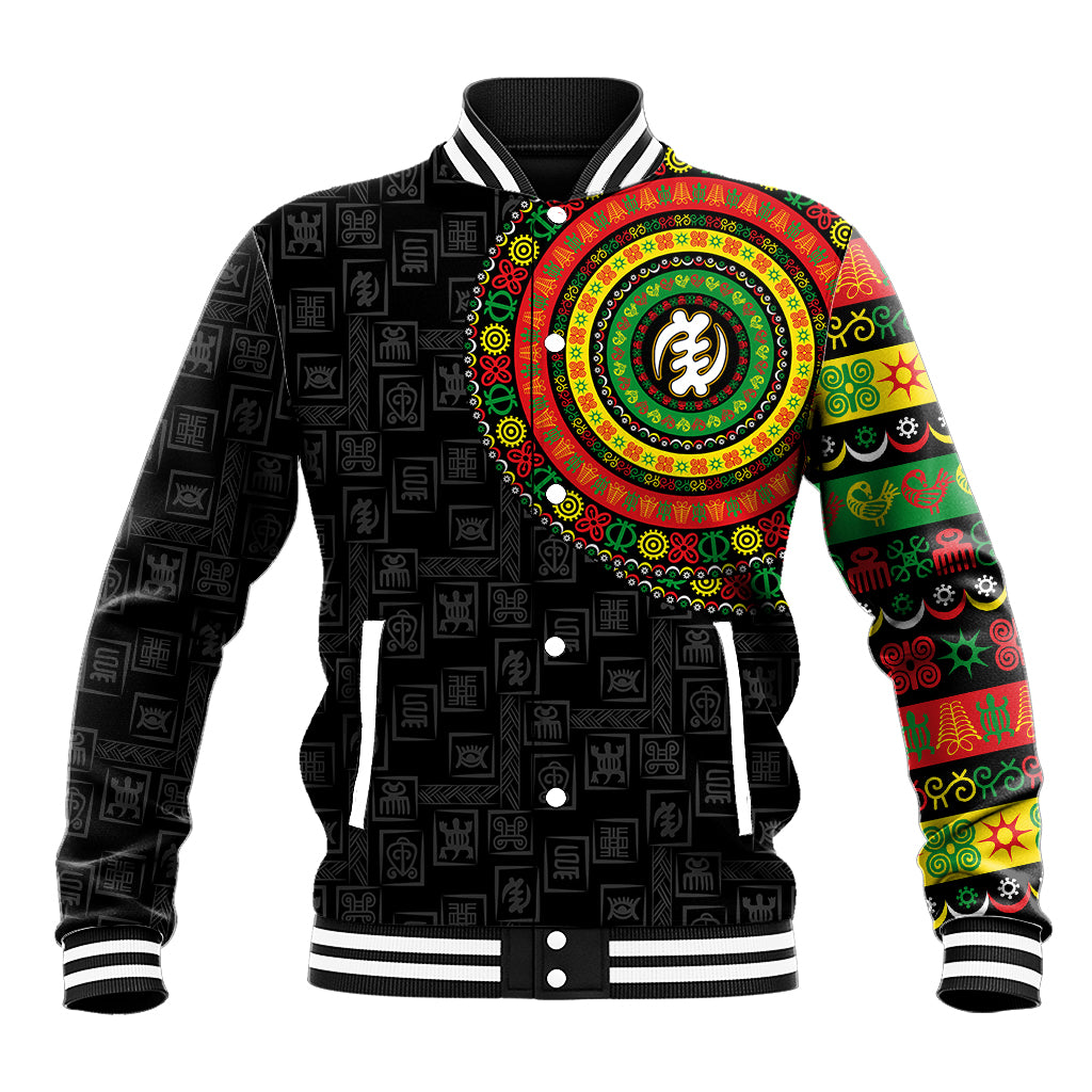 Adinkra Symbols Baseball Jacket African Culture - Wonder Print Shop