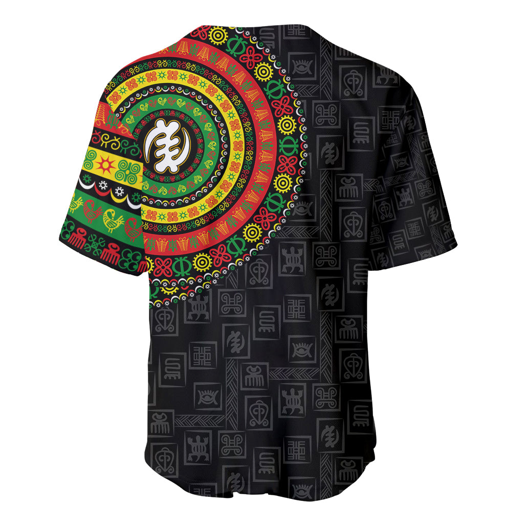 Adinkra Symbols Baseball Jersey African Culture - Wonder Print Shop