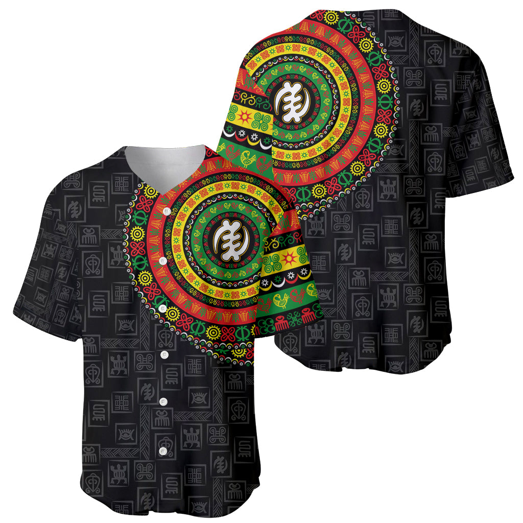 Adinkra Symbols Baseball Jersey African Culture - Wonder Print Shop