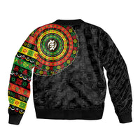 Adinkra Symbols Bomber Jacket African Culture - Wonder Print Shop