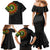 Adinkra Symbols Family Matching Mermaid Dress and Hawaiian Shirt African Culture - Wonder Print Shop