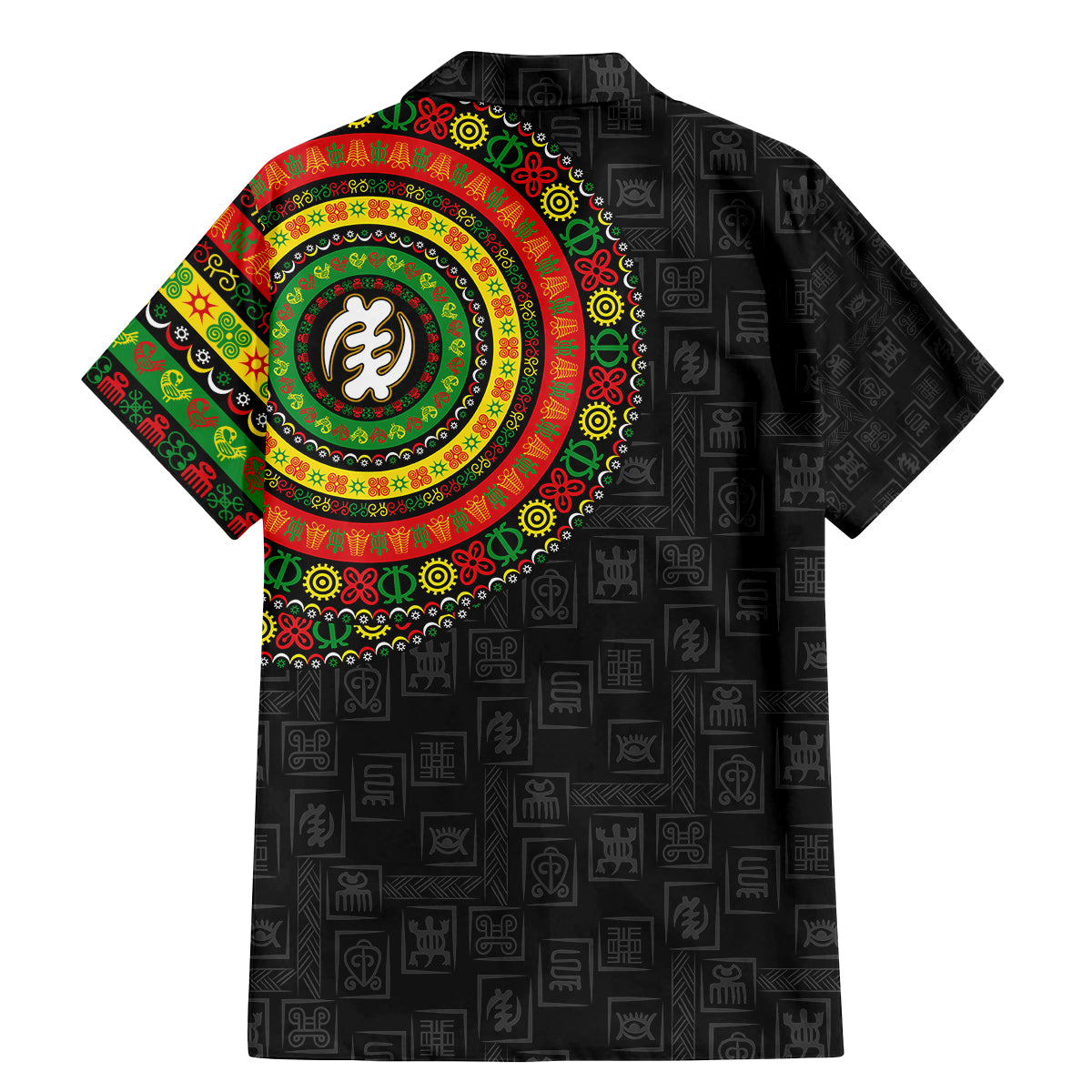 Adinkra Symbols Family Matching Mermaid Dress and Hawaiian Shirt African Culture - Wonder Print Shop