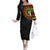 Adinkra Symbols Family Matching Off Shoulder Long Sleeve Dress and Hawaiian Shirt African Culture - Wonder Print Shop