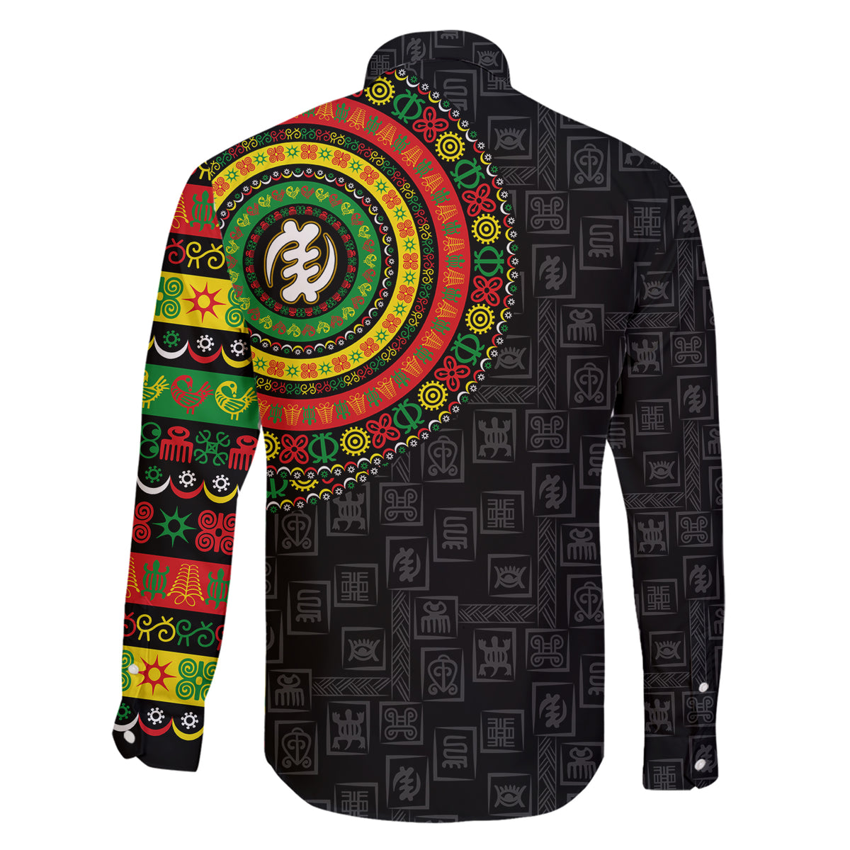 Adinkra Symbols Family Matching Short Sleeve Bodycon Dress and Hawaiian Shirt African Culture - Wonder Print Shop