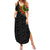 Adinkra Symbols Family Matching Summer Maxi Dress and Hawaiian Shirt African Culture - Wonder Print Shop