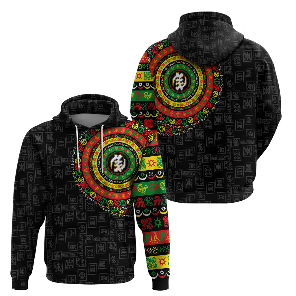 Adinkra Symbols Hoodie African Culture - Wonder Print Shop