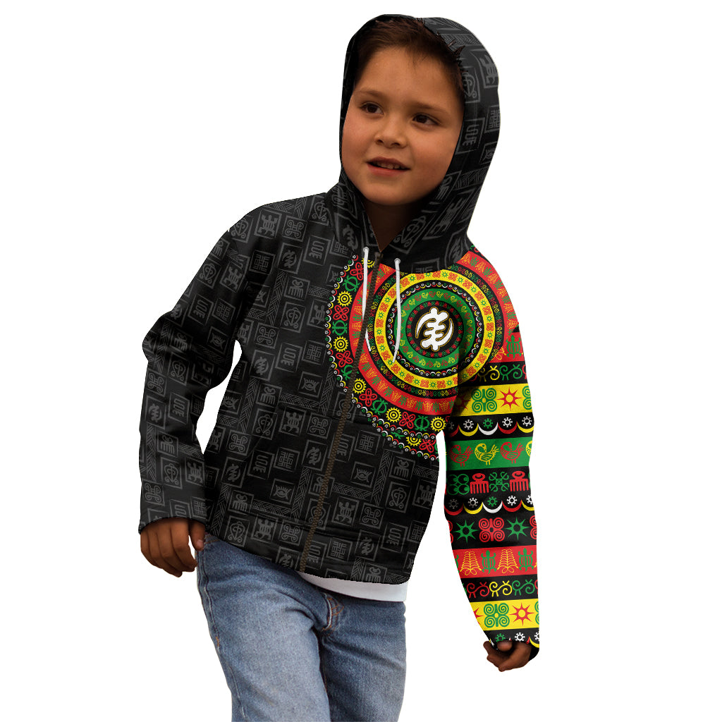 Adinkra Symbols Kid Hoodie African Culture - Wonder Print Shop