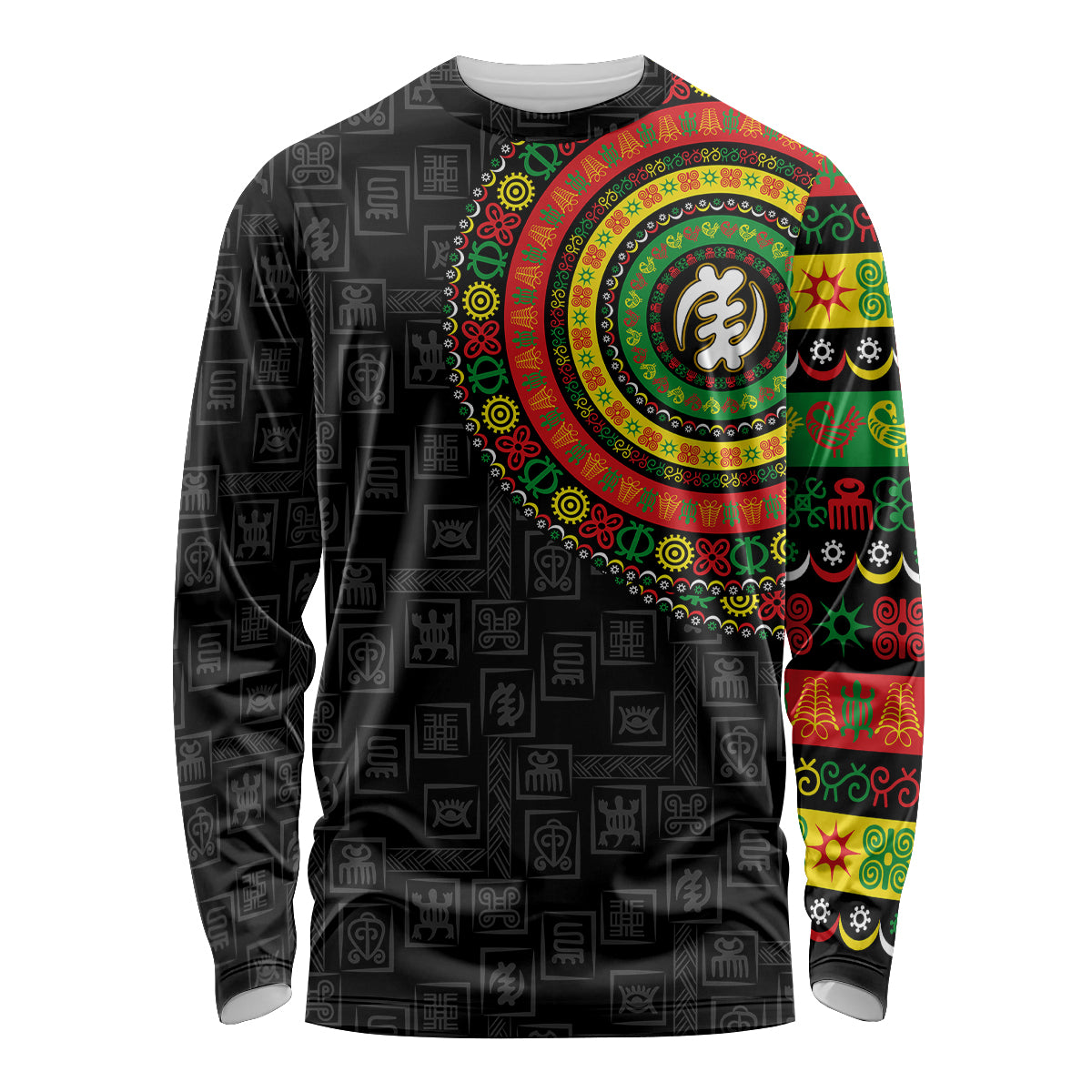 Adinkra Symbols Long Sleeve Shirt African Culture - Wonder Print Shop