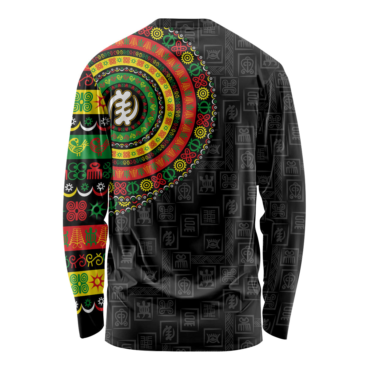 Adinkra Symbols Long Sleeve Shirt African Culture - Wonder Print Shop