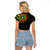 Adinkra Symbols Raglan Cropped T Shirt African Culture - Wonder Print Shop