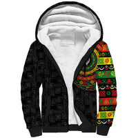 Adinkra Symbols Sherpa Hoodie African Culture - Wonder Print Shop
