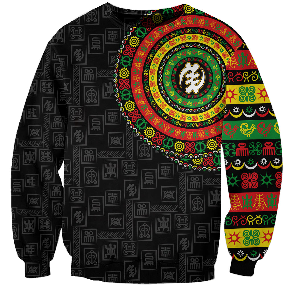 Adinkra Symbols Sweatshirt African Culture - Wonder Print Shop