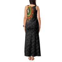 Adinkra Symbols Tank Maxi Dress African Culture - Wonder Print Shop