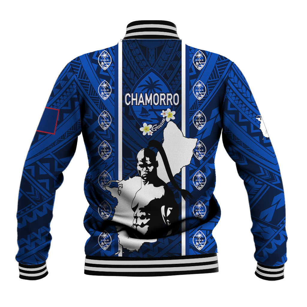 Guam Chamorro Warrior Baseball Jacket Traditional Tribal Patterns - Wonder Print Shop