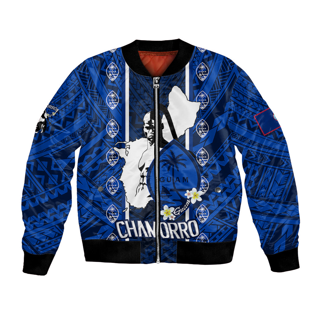 Guam Chamorro Warrior Bomber Jacket Traditional Tribal Patterns - Wonder Print Shop