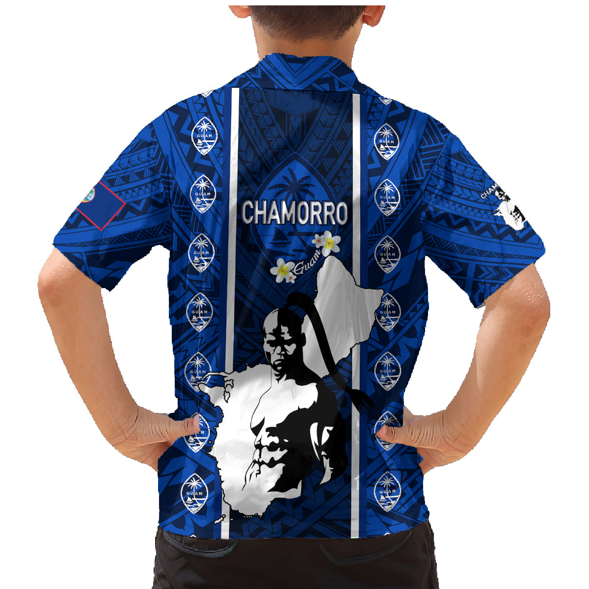Guam Chamorro Warrior Family Matching Mermaid Dress and Hawaiian Shirt Traditional Tribal Patterns - Wonder Print Shop