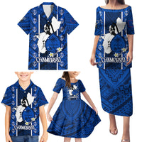 Guam Chamorro Warrior Family Matching Puletasi Dress and Hawaiian Shirt Traditional Tribal Patterns - Wonder Print Shop