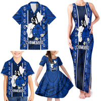 Guam Chamorro Warrior Family Matching Tank Maxi Dress and Hawaiian Shirt Traditional Tribal Patterns - Wonder Print Shop