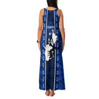 Guam Chamorro Warrior Family Matching Tank Maxi Dress and Hawaiian Shirt Traditional Tribal Patterns - Wonder Print Shop