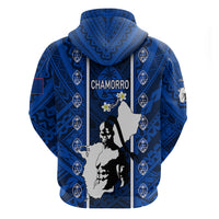 Guam Chamorro Warrior Hoodie Traditional Tribal Patterns - Wonder Print Shop