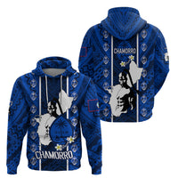 Guam Chamorro Warrior Hoodie Traditional Tribal Patterns - Wonder Print Shop