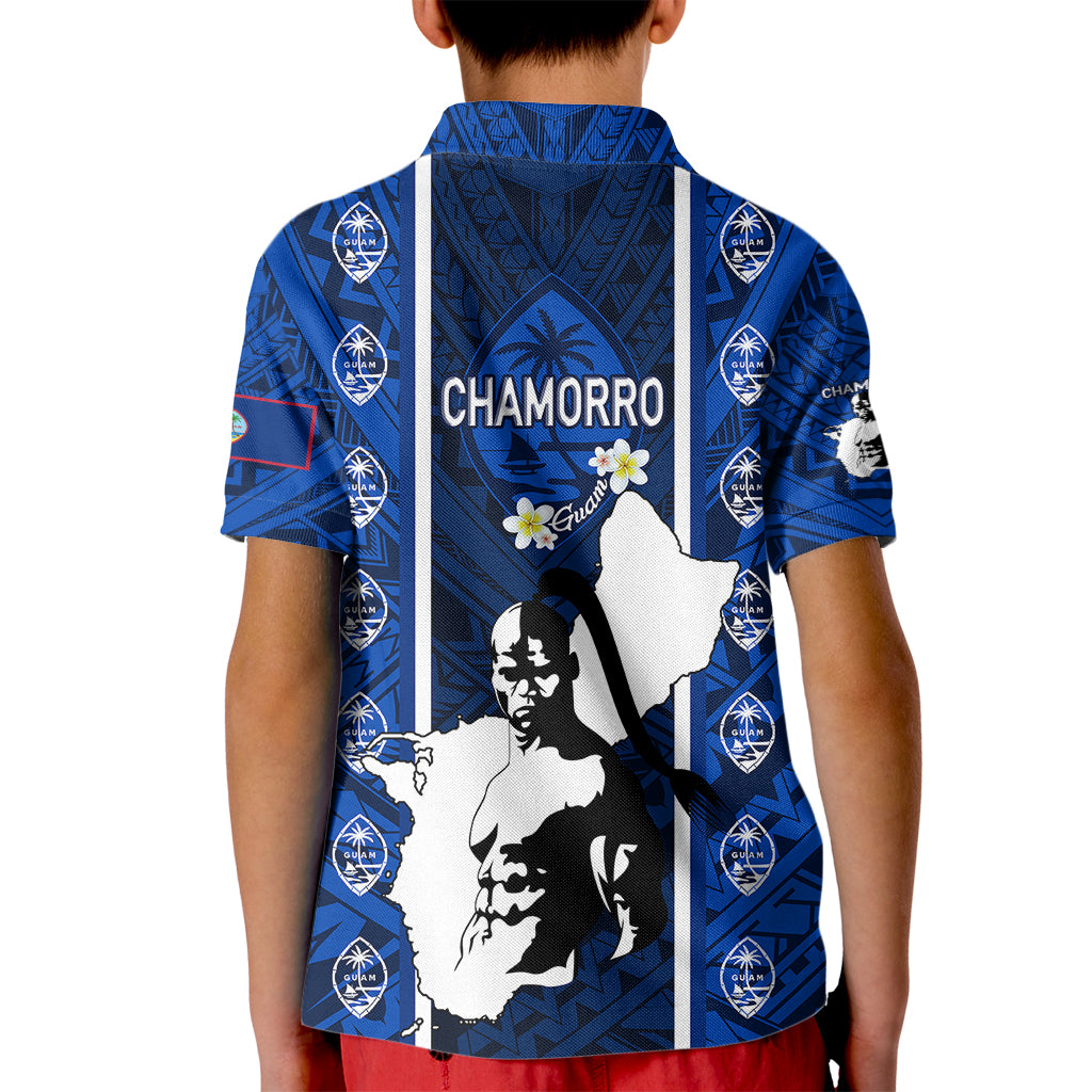 Guam Chamorro Warrior Kid Polo Shirt Traditional Tribal Patterns - Wonder Print Shop