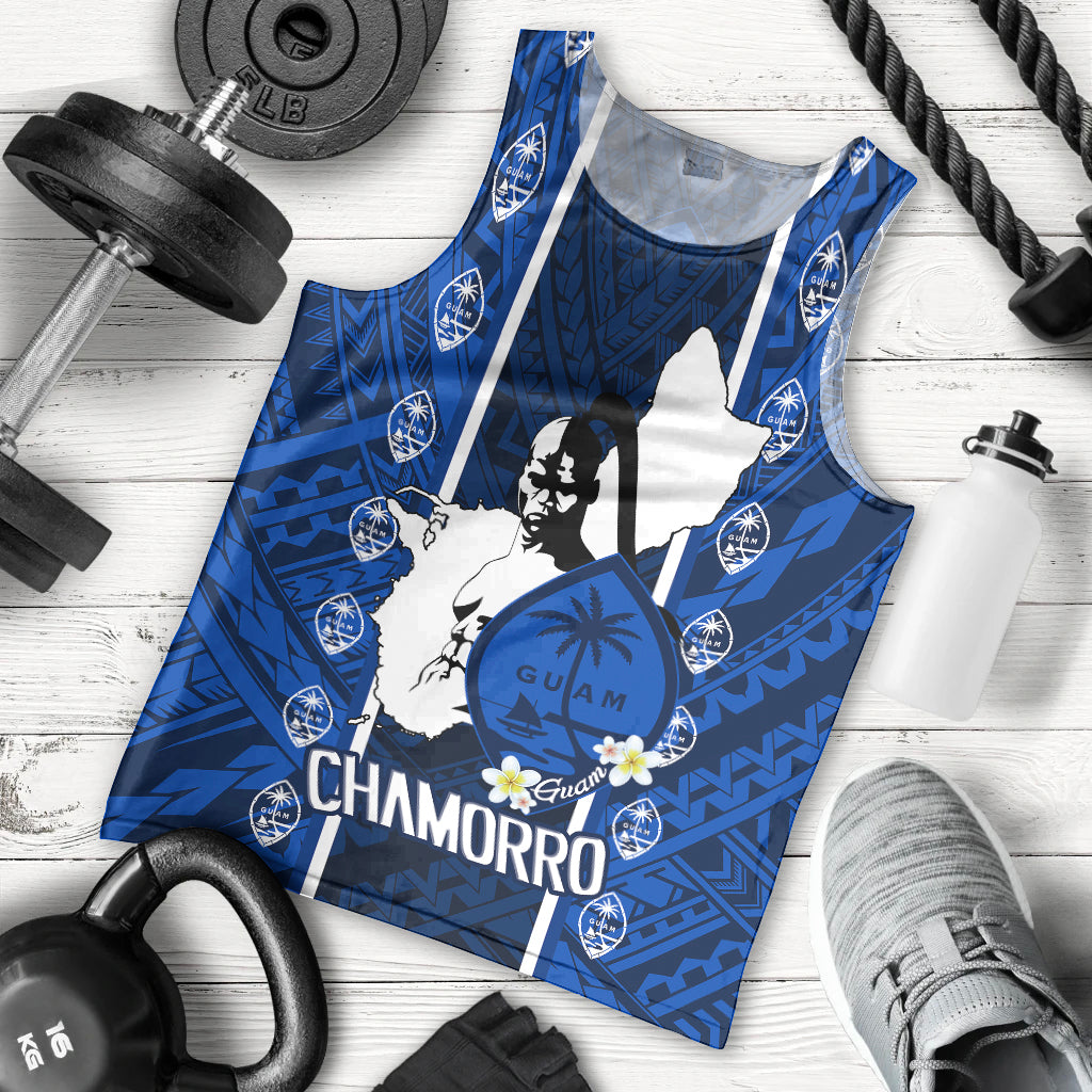 Guam Chamorro Warrior Men Tank Top Traditional Tribal Patterns - Wonder Print Shop