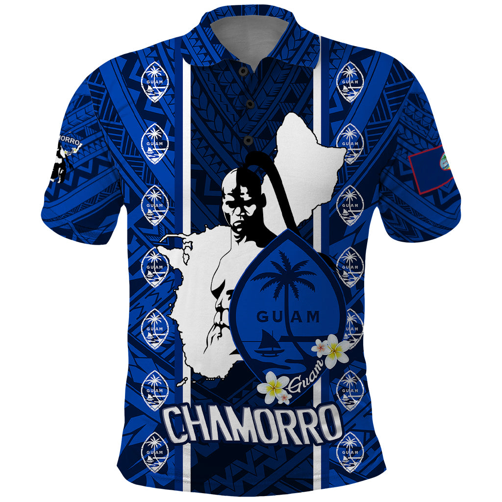 Guam Chamorro Warrior Polo Shirt Traditional Tribal Patterns - Wonder Print Shop