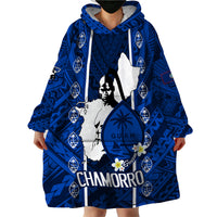 Guam Chamorro Warrior Wearable Blanket Hoodie Traditional Tribal Patterns - Wonder Print Shop