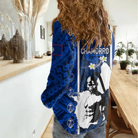 Guam Chamorro Warrior Women Casual Shirt Traditional Tribal Patterns - Wonder Print Shop