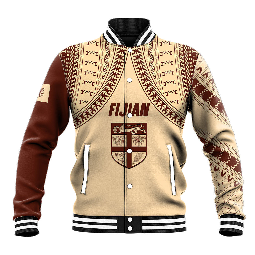 Fiji Bula Baseball Jacket Tapa Pattern Design - Wonder Print Shop