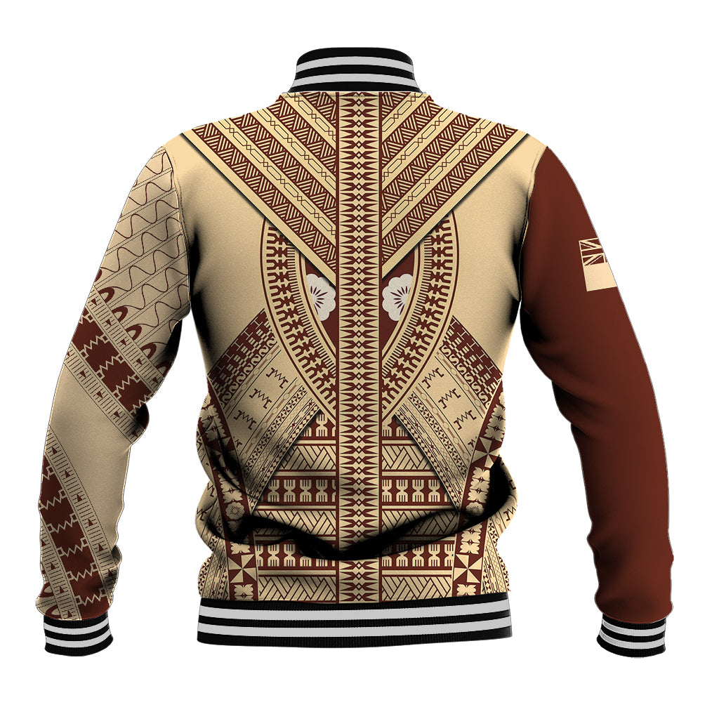 Fiji Bula Baseball Jacket Tapa Pattern Design - Wonder Print Shop
