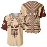 Fiji Bula Baseball Jersey Tapa Pattern Design - Wonder Print Shop