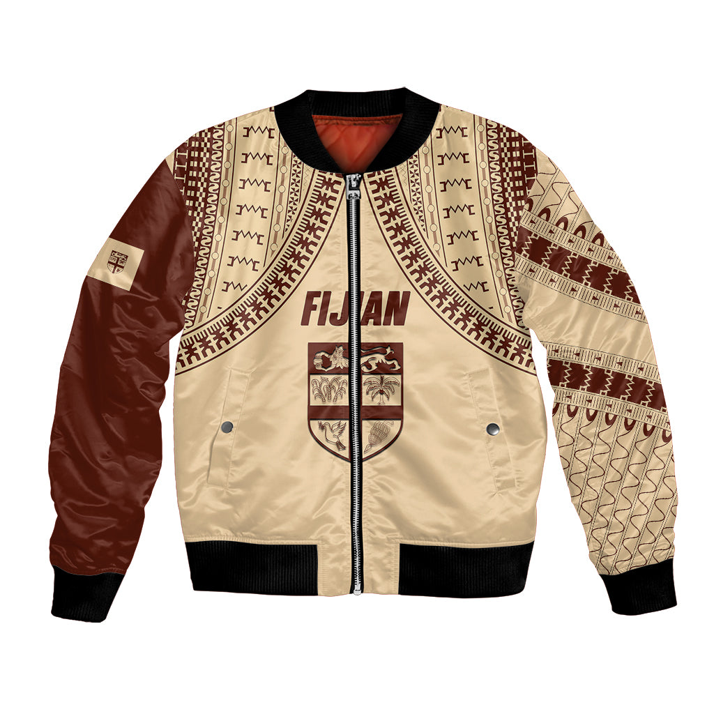 Fiji Bula Bomber Jacket Tapa Pattern Design - Wonder Print Shop