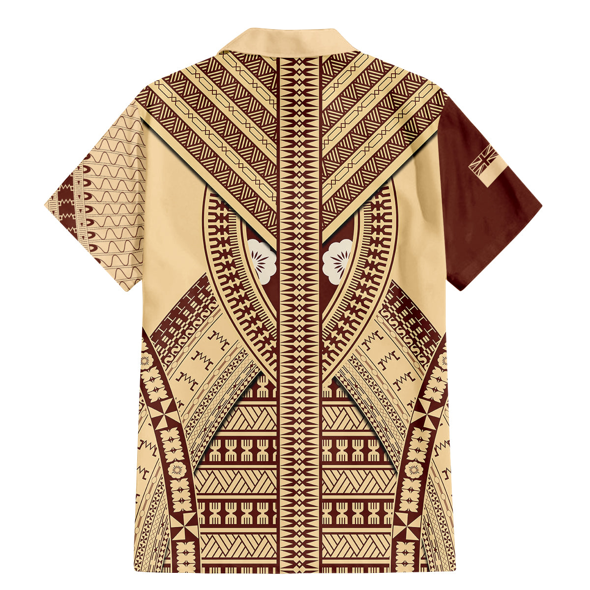 Fiji Bula Family Matching Mermaid Dress and Hawaiian Shirt Tapa Pattern Design - Wonder Print Shop