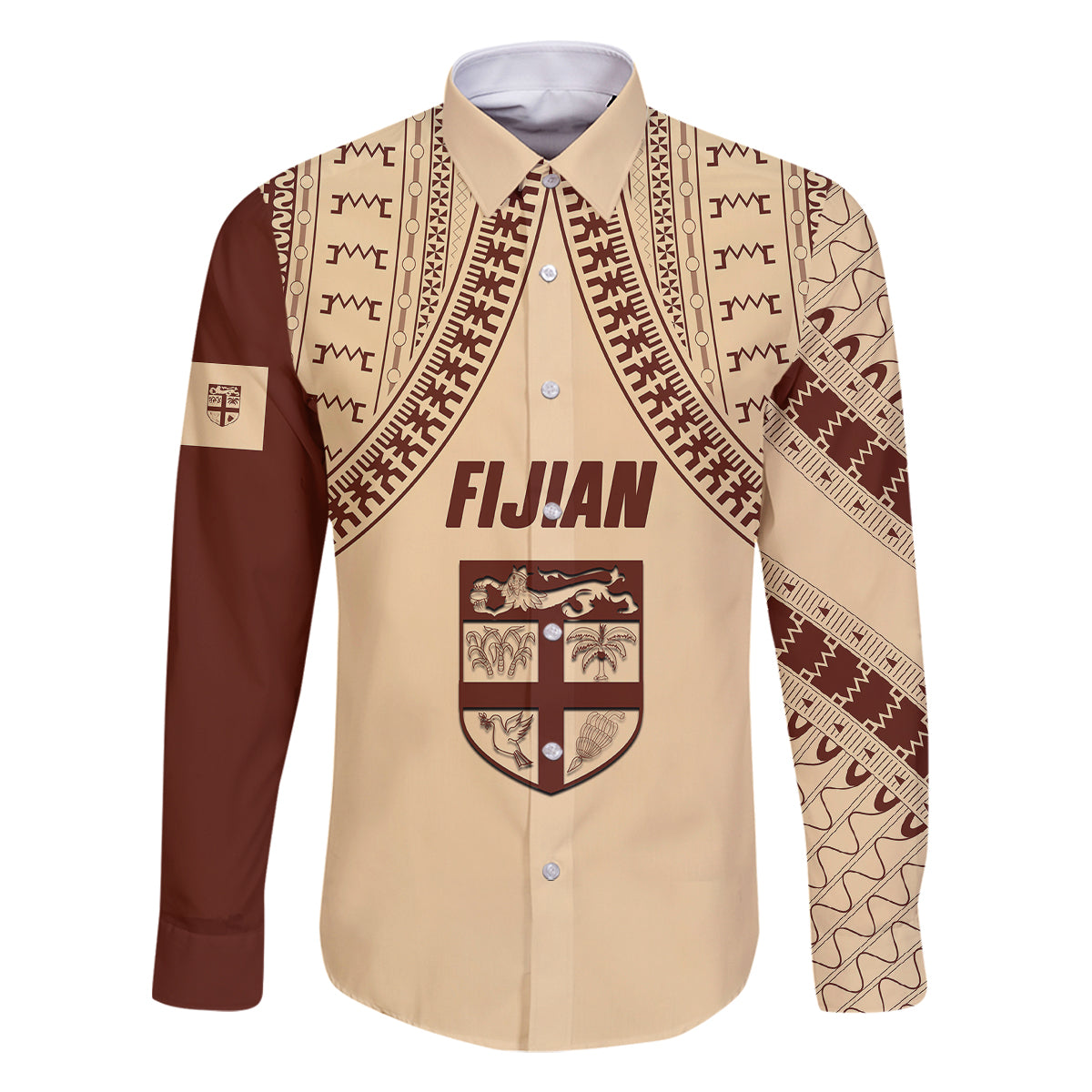 Fiji Bula Family Matching Off Shoulder Short Dress and Hawaiian Shirt Tapa Pattern Design - Wonder Print Shop