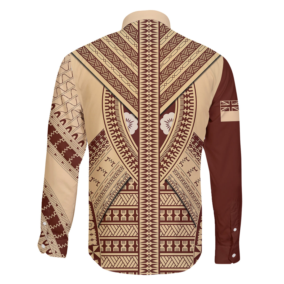 Fiji Bula Family Matching Puletasi Dress and Hawaiian Shirt Tapa Pattern Design - Wonder Print Shop