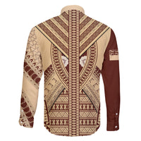 Fiji Bula Family Matching Puletasi Dress and Hawaiian Shirt Tapa Pattern Design - Wonder Print Shop