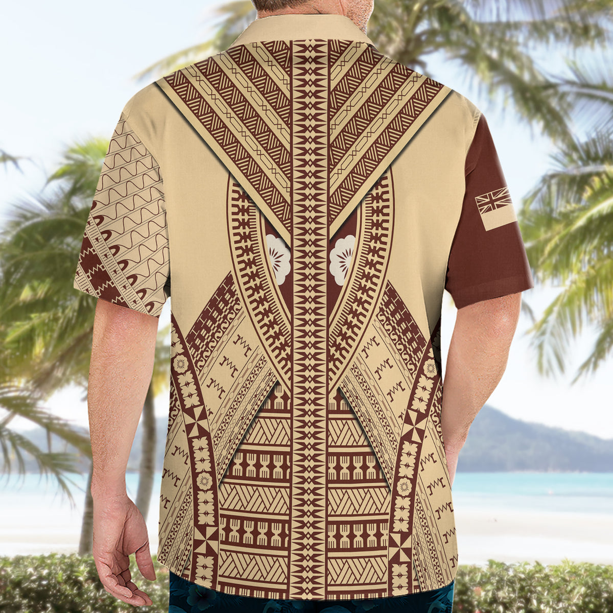 Fiji Bula Hawaiian Shirt Tapa Pattern Design - Wonder Print Shop
