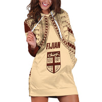 Fiji Bula Hoodie Dress Tapa Pattern Design - Wonder Print Shop