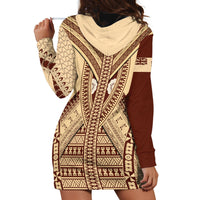 Fiji Bula Hoodie Dress Tapa Pattern Design - Wonder Print Shop