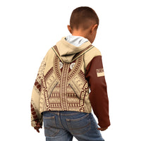 Fiji Bula Kid Hoodie Tapa Pattern Design - Wonder Print Shop