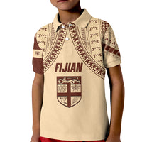 Fiji Bula Kid Polo Shirt Tapa Pattern Design - Wonder Print Shop