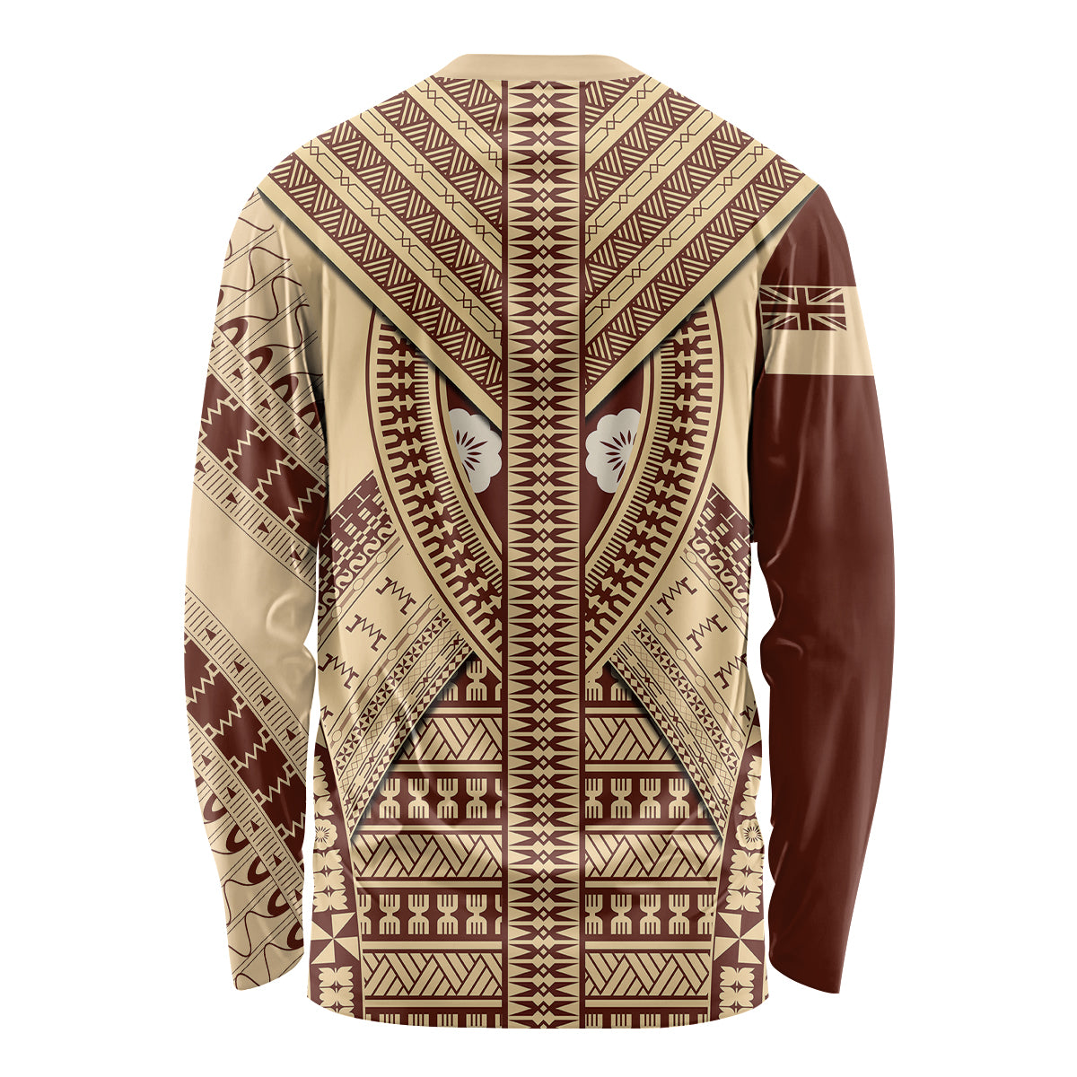 Fiji Bula Long Sleeve Shirt Tapa Pattern Design - Wonder Print Shop